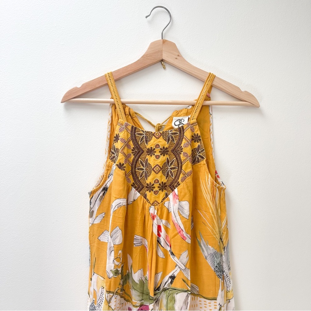Anthropologie One September Paradiso Koi Maxi Dress